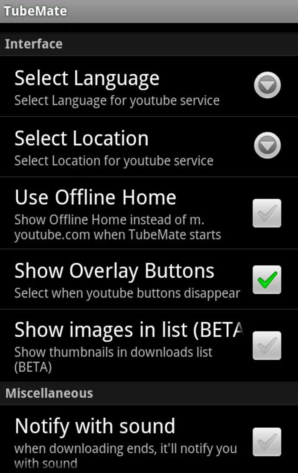 android for tubemate